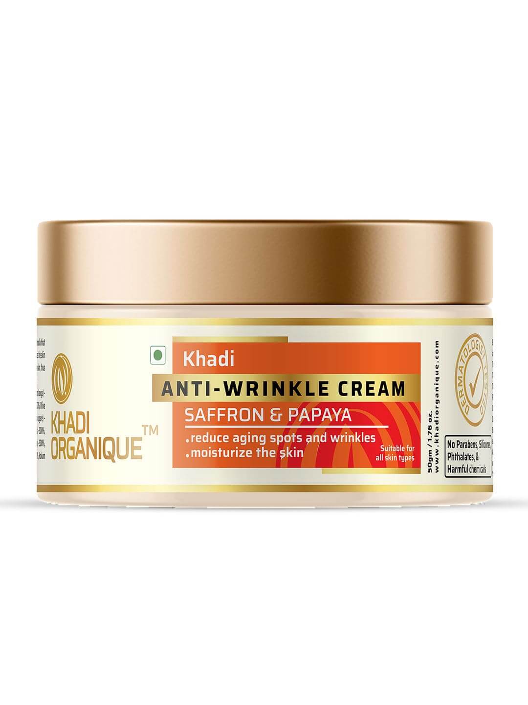 Khadi Organique Saffron & Papaya Anti wrinkle cream