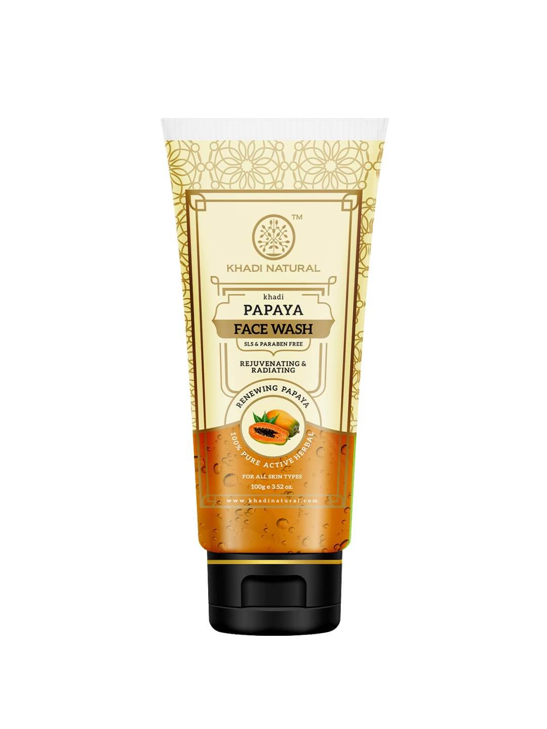 Khadi Natural Papaya Face Wash Sls & Paraben Free