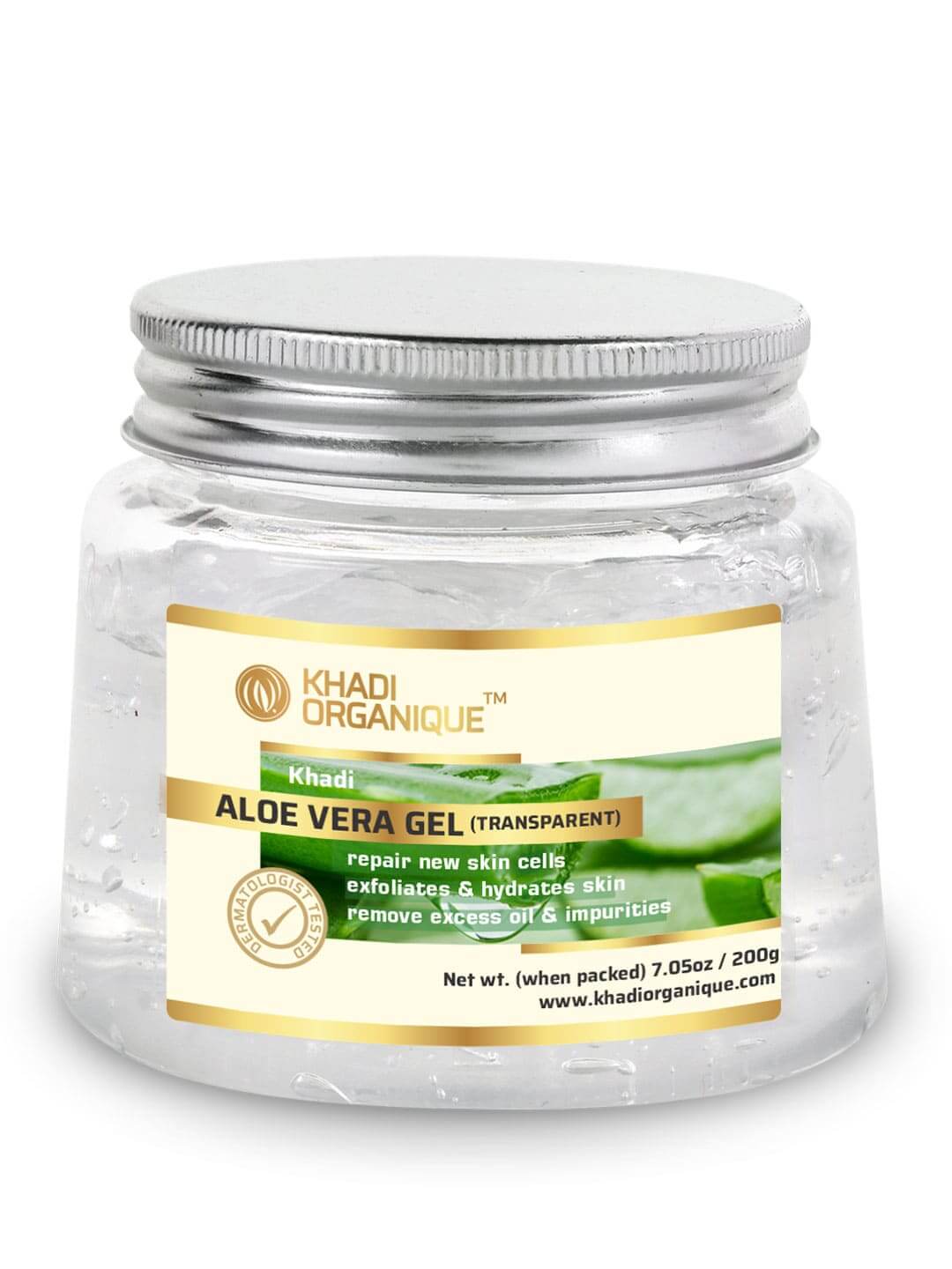 Khadi Organique Aloe vera gel (transparent )