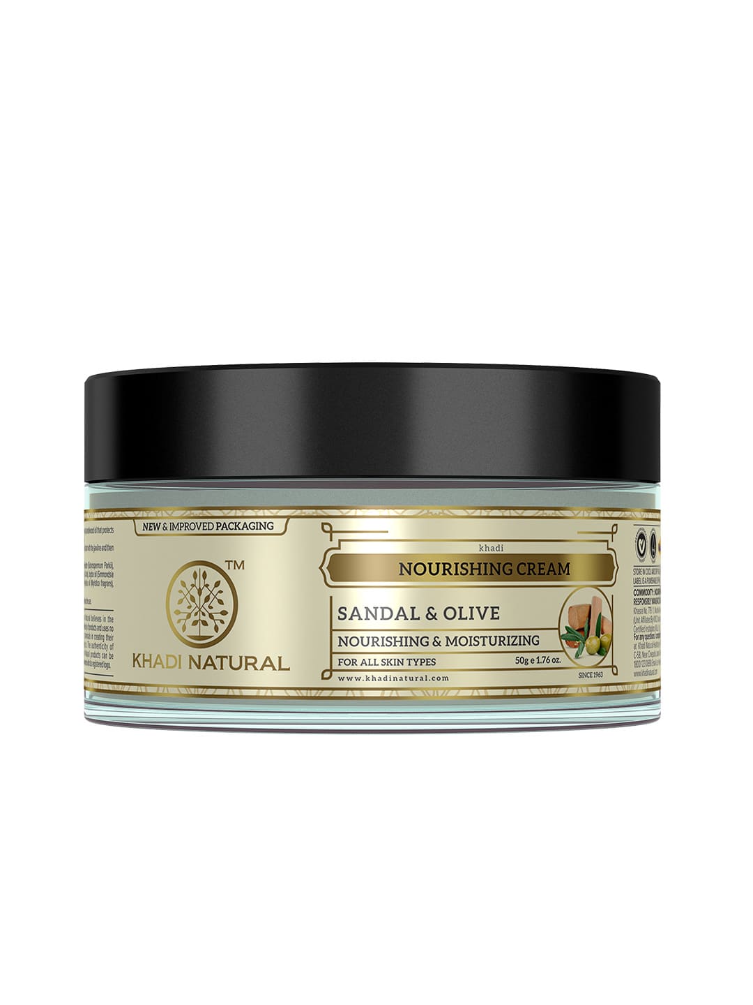 Khadi Natural Sandal & Olive Face Nourishing Cream sheabutter