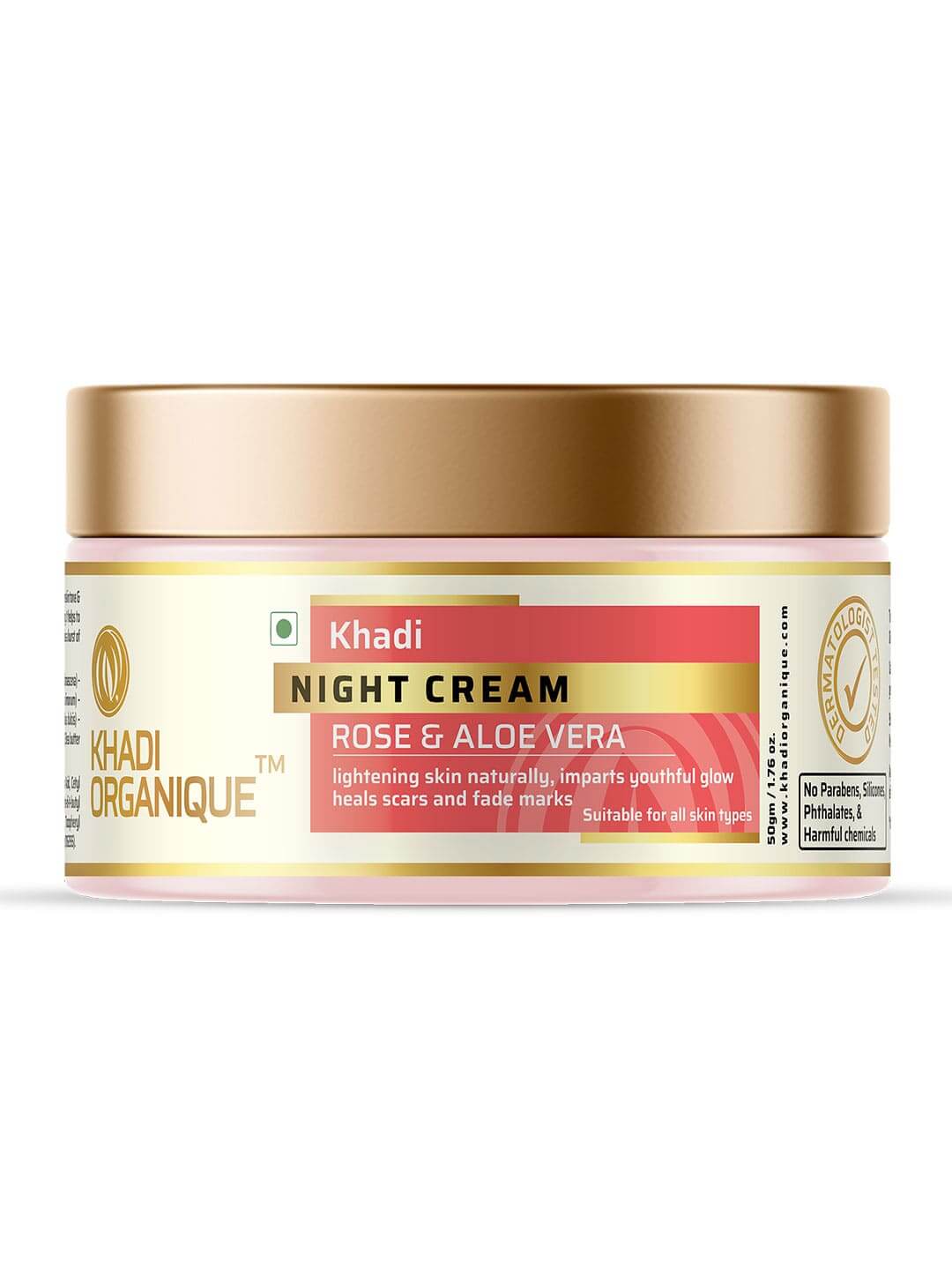 Khadi Organique Night cream-Rose & Aloevera