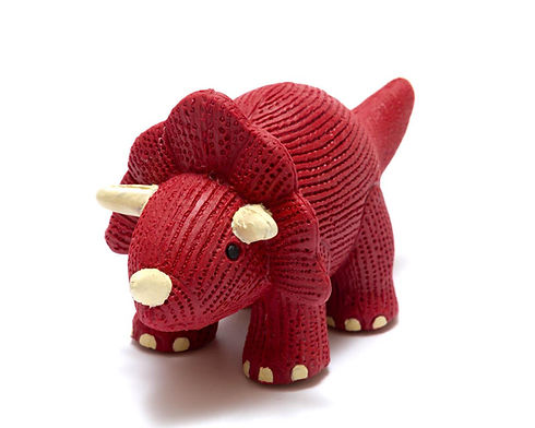 My First Natural Rubber Triceratops Teether