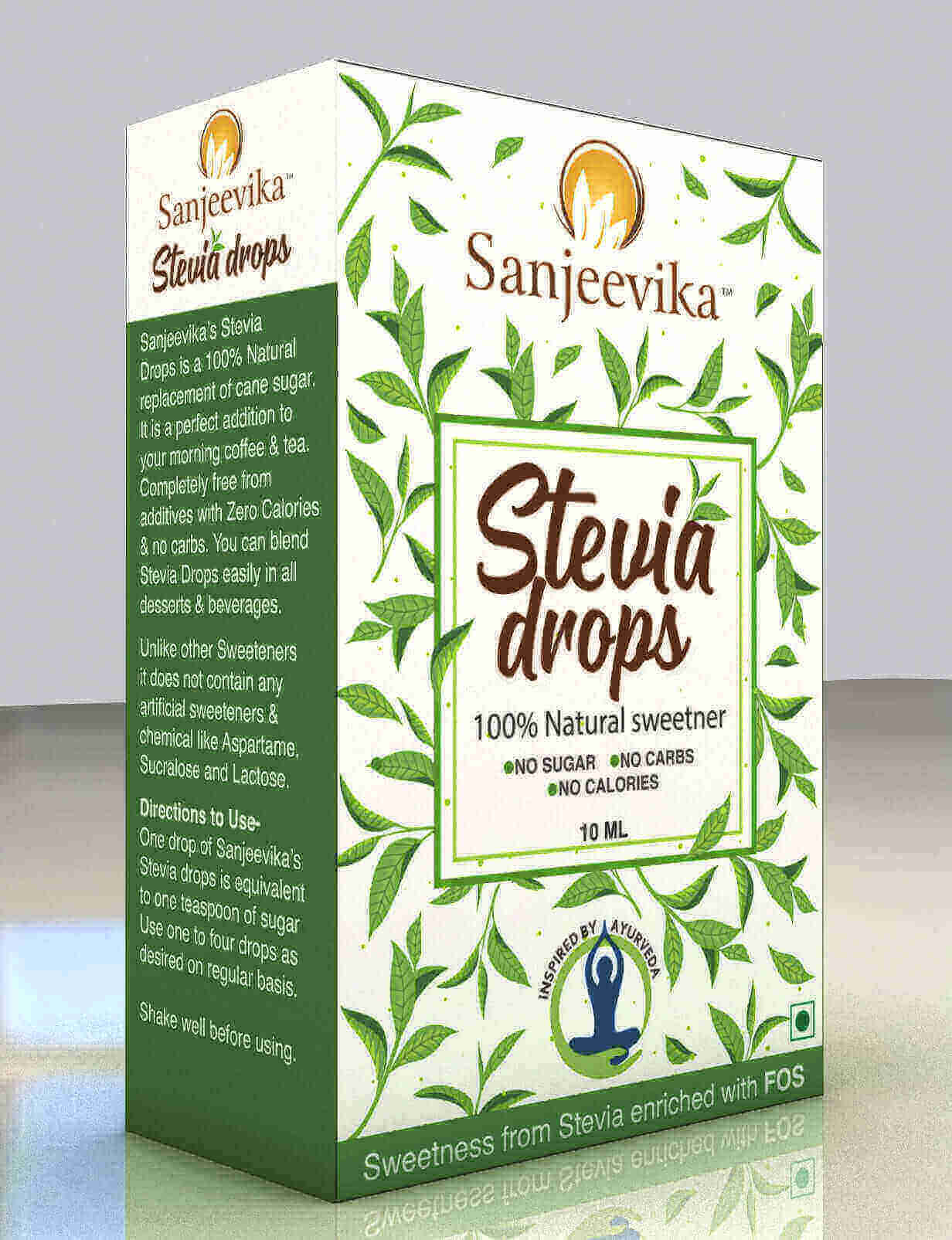 2 pc - Stevia Drops (Natural Sweetener)