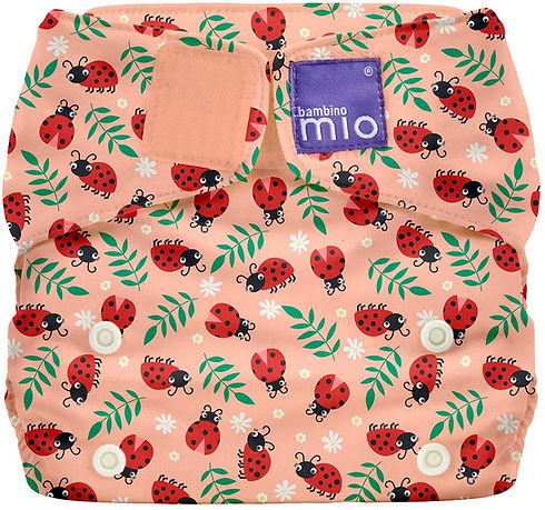 Bambino Mio, Miosolo All-in-one Reusable Nappy, Loveable Ladybug